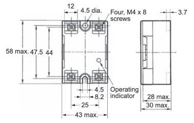 Solid State Relay G3NA with Applicable Load of 5 to 90 A: related images