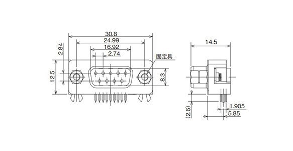 Slim D-sub Connector XM3-LS: related images