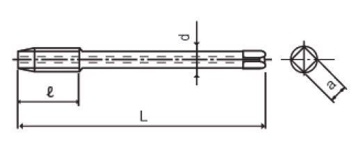 HSS Taps DIN Crankshaft Series VPO-LW-SFT, Metric DIN 376 