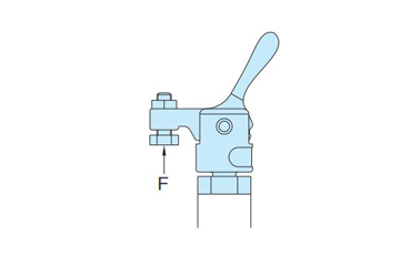 The clamping force and the lever load may vary by a maximum of ±20% with respect to the set value.