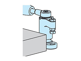 1. Unclamping position: The workpiece is attached and removed when the clamp is in the unclamped position.