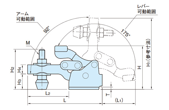 Dimensional drawing of ST-H305U, ST-H307U
