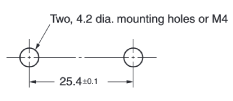 General-purpose basic switch Z mounting hole dimensions