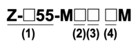 Standard switch Z type (water-proof type (molded terminal type))