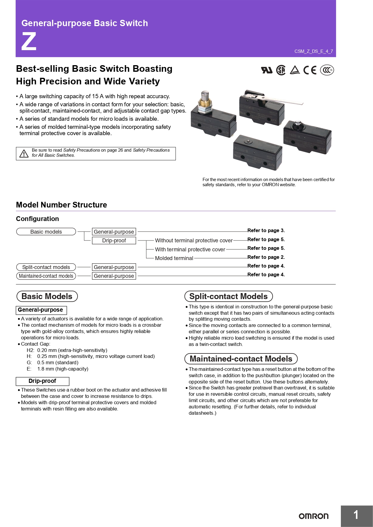 OMRON Micro Switches