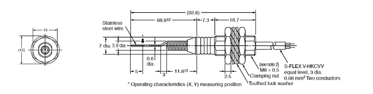 Tactile switch D5B Outline drawing 6