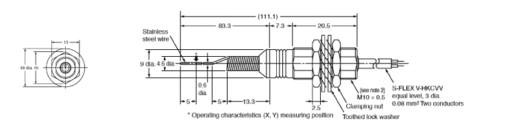 Tactile switch D5B Outline drawing 8