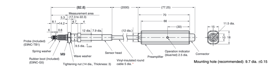 Smart contact sensor (discrimination type) [E9NC-T] External view 2