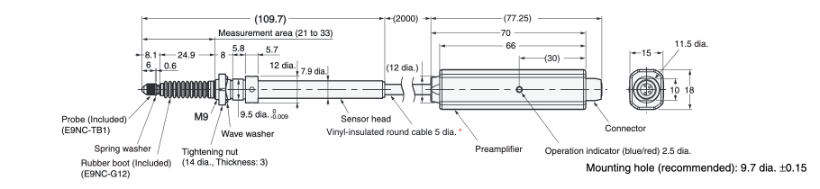 Smart contact sensor (discrimination type) [E9NC-T] External view 6