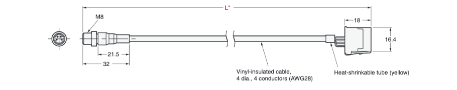 Smart contact sensor (discrimination type) [E9NC-T] Outline drawing 11