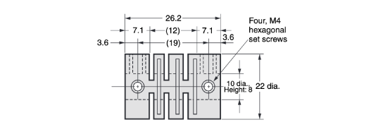 Coupling E69 E69-C10B Outline drawing