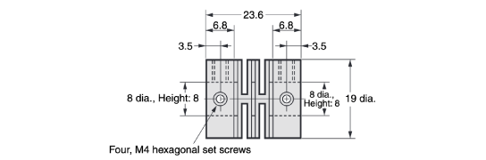 Coupling E69 E69-C08B Outline drawing