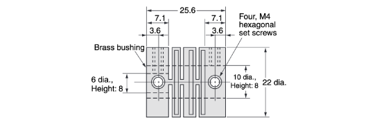 Coupling E69 E69-C610B Different diameter type outline drawing