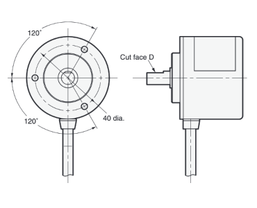 Rotary Encoder Absolute Type Robust Type [E6C3-A] Command