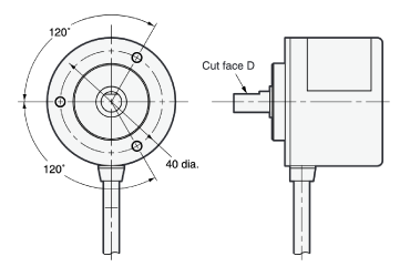 Rotary Encoder Incremental Type Robust Type Outer Diameter Φ50 E6C3-C Command-3