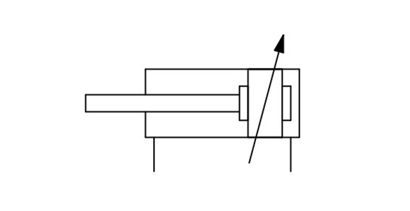 JIS symbol: Double acting type, air cushion