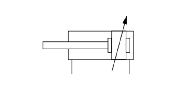 JIS symbol: Double acting type, air cushion
