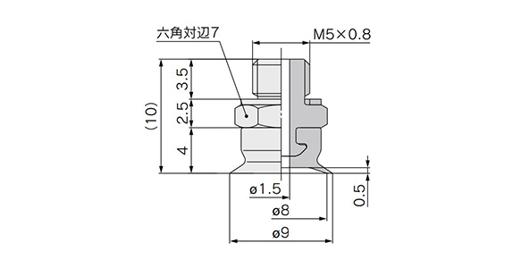 ZP2-T08EU□-A5 dimensional drawing