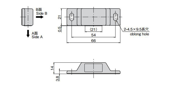 Main body dimensional drawing (mm)