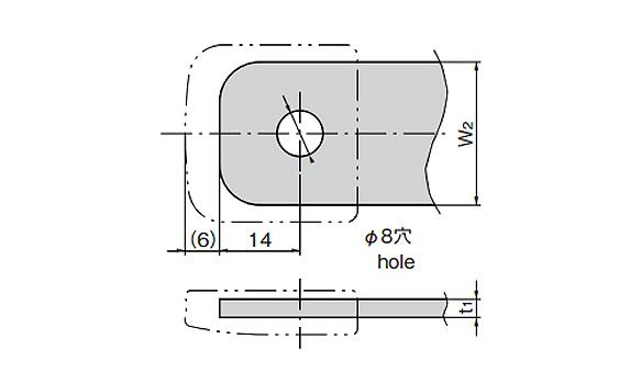 Stopper plate machining reference drawing