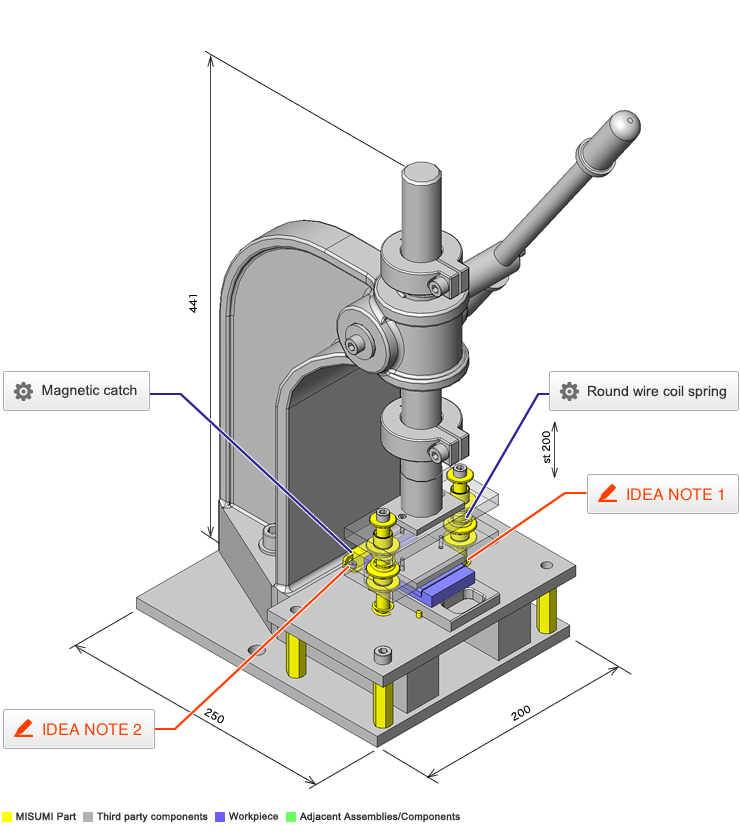 No.000100 Plastic Case Press-fit Fixture | inCAD Library | MISUMI ...