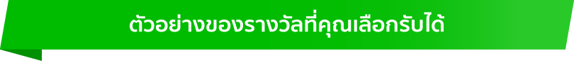 ตัวอย่างของรางวัลที่คุณเลือกรับได้