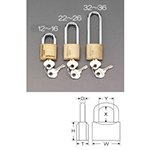 กุญแจและแม่กุญแจ, แม่กุญแจทรงกระบอกพร้อมแฮงเกอร์แบบยาว EA983SG-32
