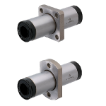 Linear Bushings with Lubrication Unit MX - Center Flanged Double