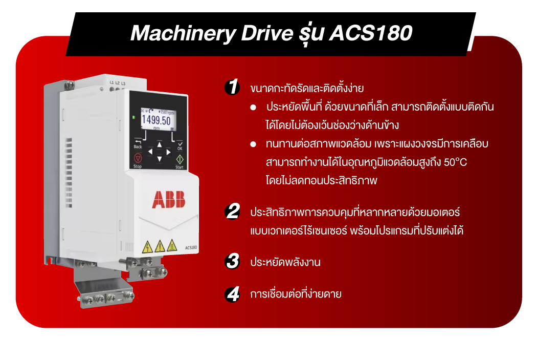 Machinery Drive รุ่น ACS180