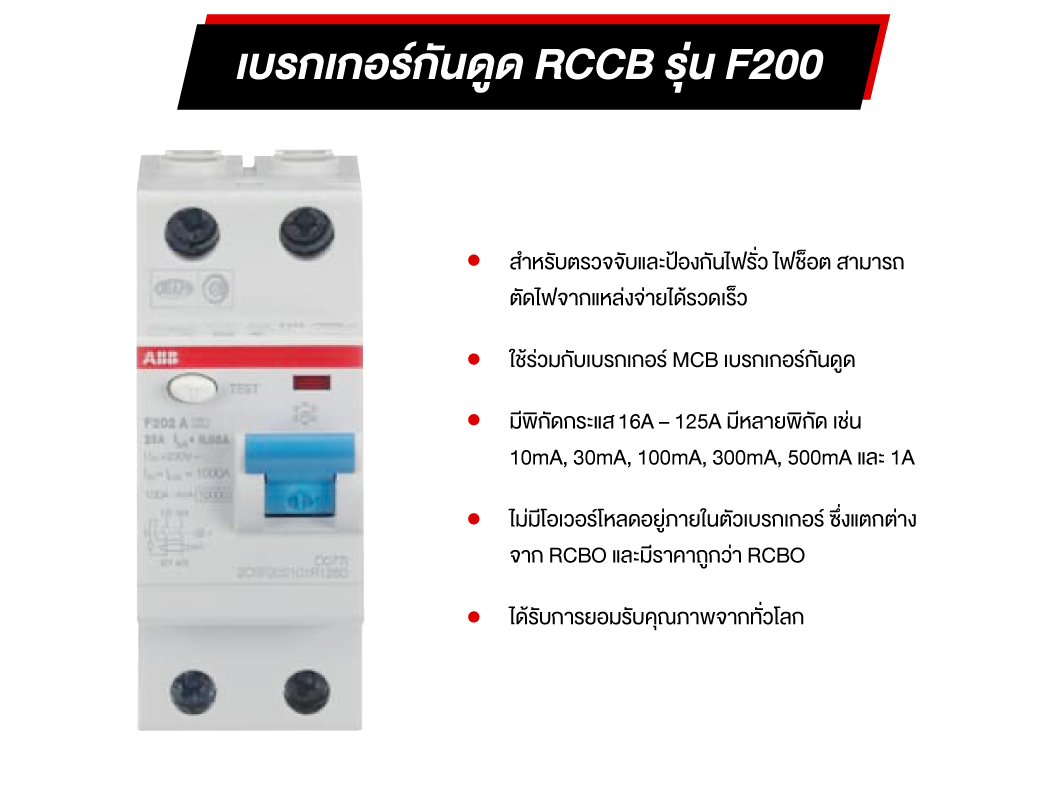 RCD รุ่น F200