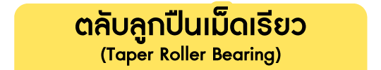 ตลับลูกปืนเม็ดเรียว (Taper Roller Bearing)