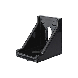 Special Die-Cast Black Bracket for  Aluminum Profiles with Groove Width of 8 mm