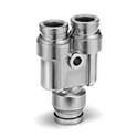 Union "Y" Fitting KQG2U SUS316 One-Touch Pipe Fitting