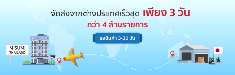 จัดส่งจากต่างประเทศเร็วสุดเพียง 3 วัน กว่า 4 ล้านรายการ