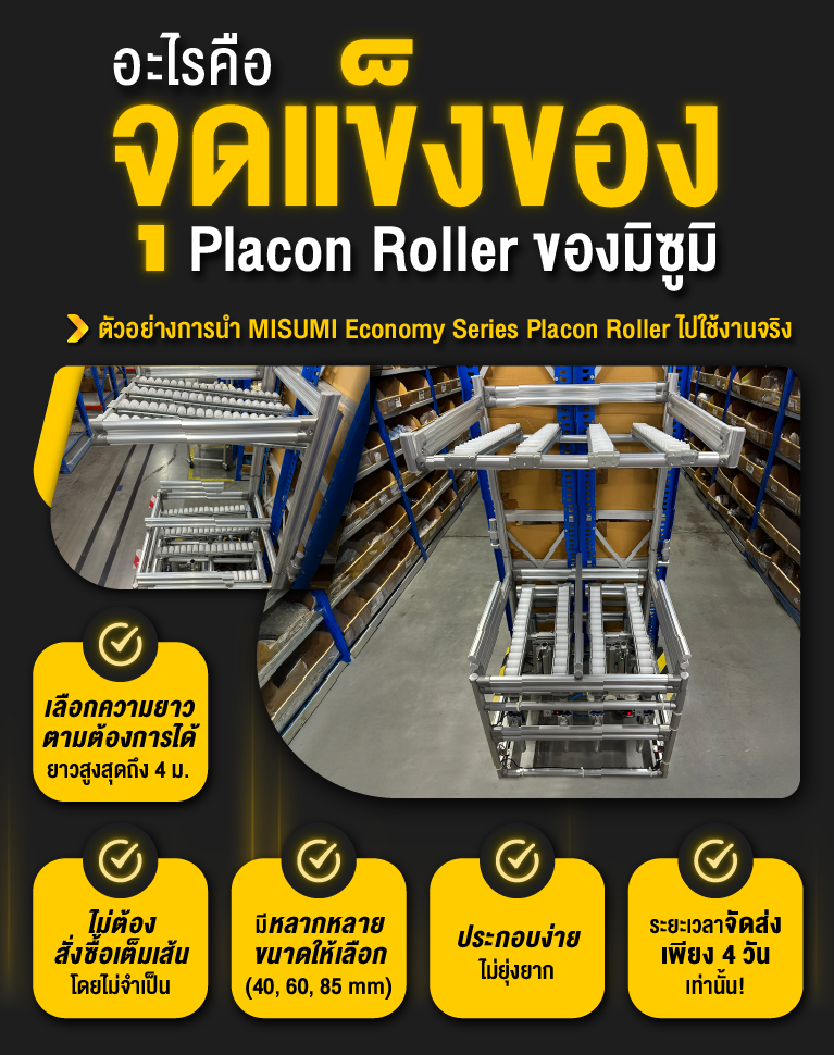 อะไรคือจุดแข็งของ Placon Roller ของมิซูมิ