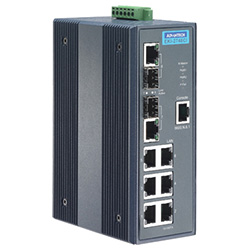 6Gx + 2 Combo Managed Ethernet Switch For Industrial Use, Wide Temperature