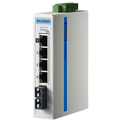 4FE + 1FE SC Single-Mode Unmanaged Ethernet Switch For Industrial Use, Wide Temperature