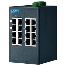 16FE Entry Managed Ethernet Switch For Industrial Use, Modbus/TCP 