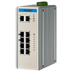 8GE PoE + 2G Unmanaged Ethernet Switch For Industrial Use, IEEE802.3af/at, E-Mark, Wide Temperature