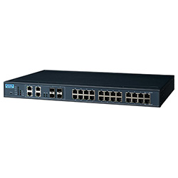 24GE + 4G Combo Managed Ethernet Switch For Industrial Use, Wide Temperature