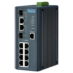 8FE + 2G Combo Managed Ethernet Switch For Industrial Use