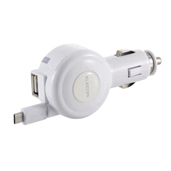 2.4 A Retractable DC Charger Micro & USB