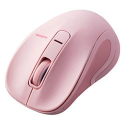 Blue LED Mouse / Salal Series / M Size / Bluetooth / 3-Button / Pink