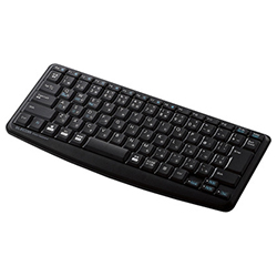 Bluetooth Mini Keyboard / Membrane Type / Quiet Design / Black