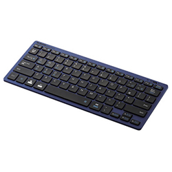Bluetooth Mini Keyboard / Pantograph Type / Lightweight / Multi OS Compatible / Blue
