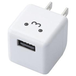 AC Charger For Digital Audio Player / Cube / 1.8 A / White Face