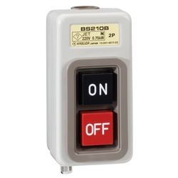 Push Button Power Switch, Exposed Type Iron Case, BS Series
