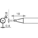 Dual-Port Temperature-Controlled Soldering Iron Replacement Tip RX-80