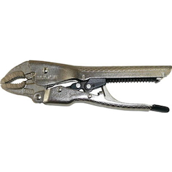 Locking pliers (curved jaw)
