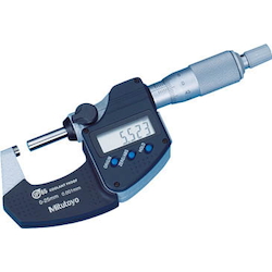 Coolant Proof Micrometer With Measurement Data Output Port (Ratchet Stop)